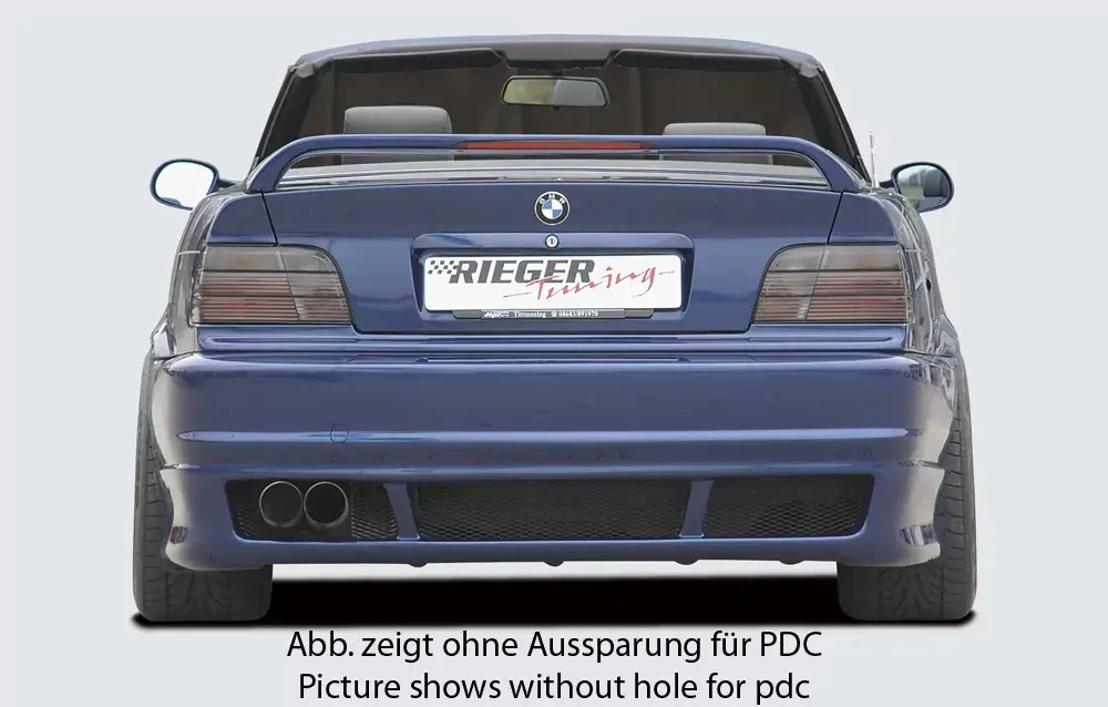 Rieger Heckschürze (V2) passend für BMW 3er E36 Coupé Finale Aktion
