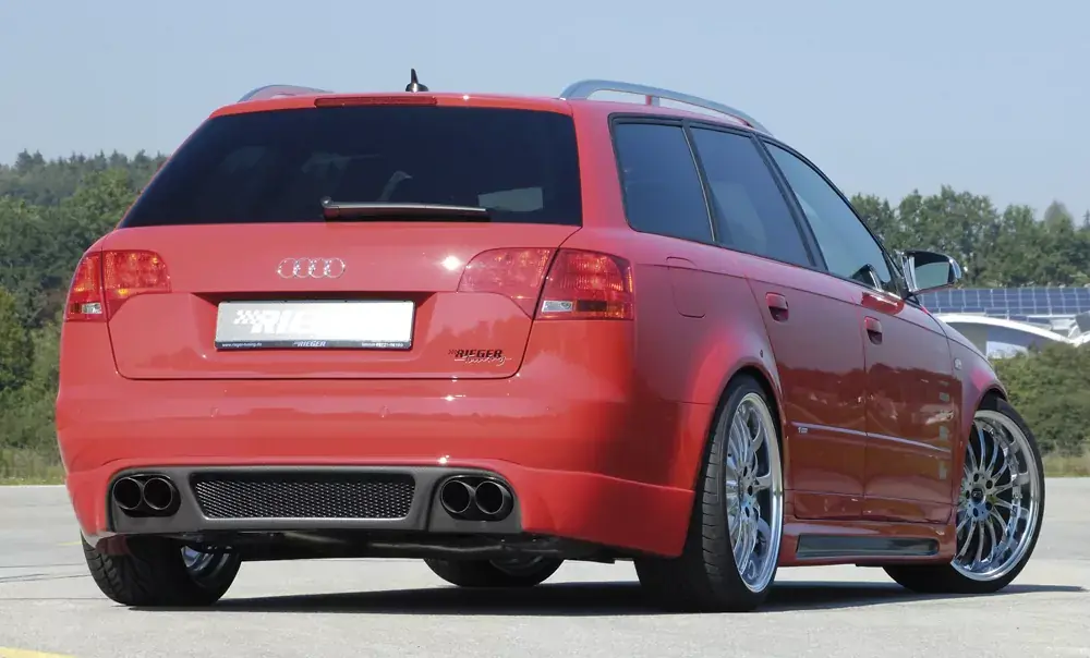 Direktkauf Rieger Heckschürzenansatz passend für Audi A4 (8E) Typ B7 Avant ab 11/2004