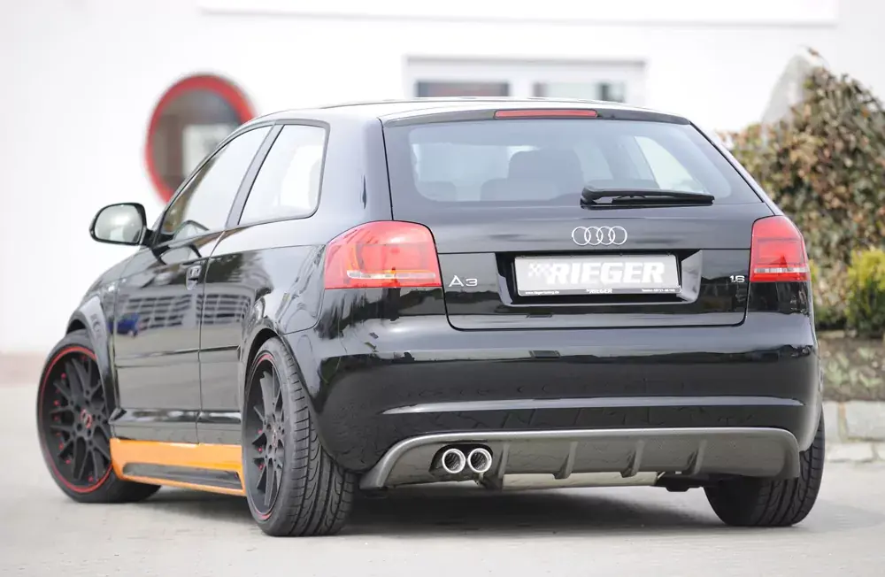 Super-Preis Rieger Heckeinsatz passend für Audi A3 (8P) 5-türig ab Facelift 07/2008