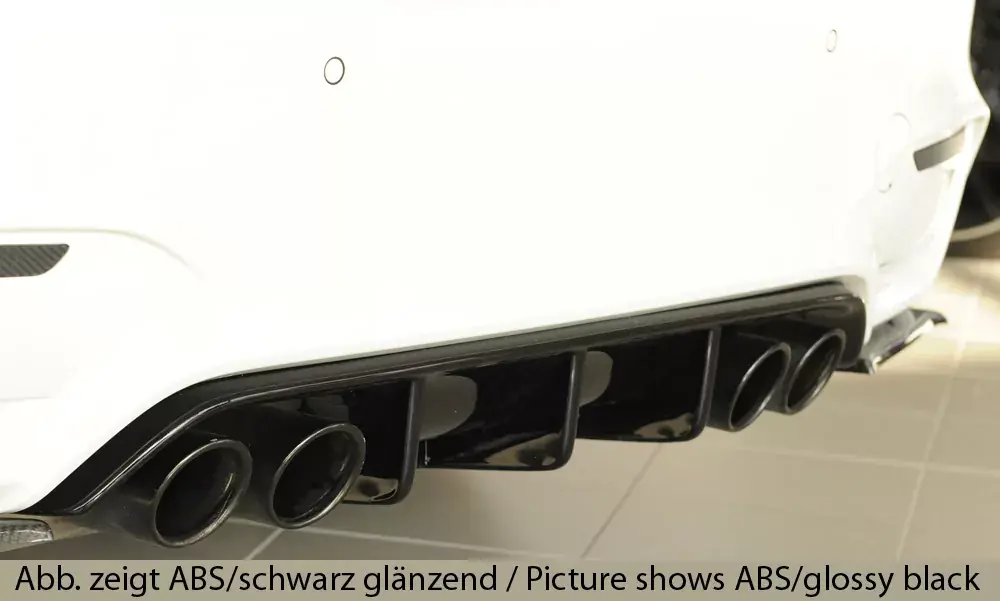 Neue Ware Rieger Heckeinsatz passend für BMW 3er F80 M3 Limousine ab 01/2014