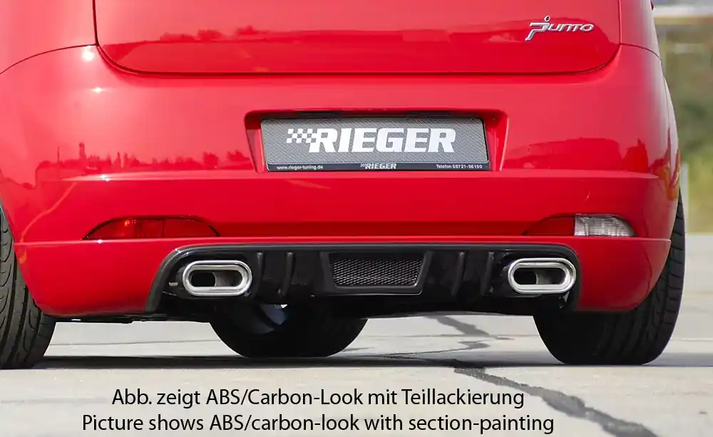 Rieger Heckansatz passend für Fiat Grande Punto (199) 5-tür. ab 10/2005 Sonderaktion