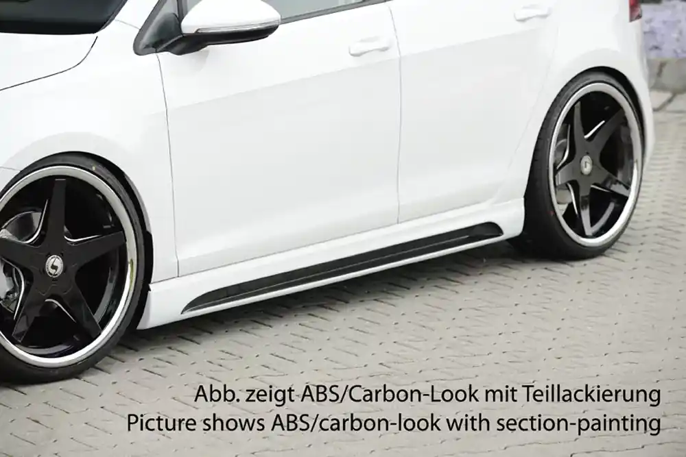 Ausverkauf Rieger Seitenschweller rechts passend für VW Golf 7 5-tür. ab 10/2012