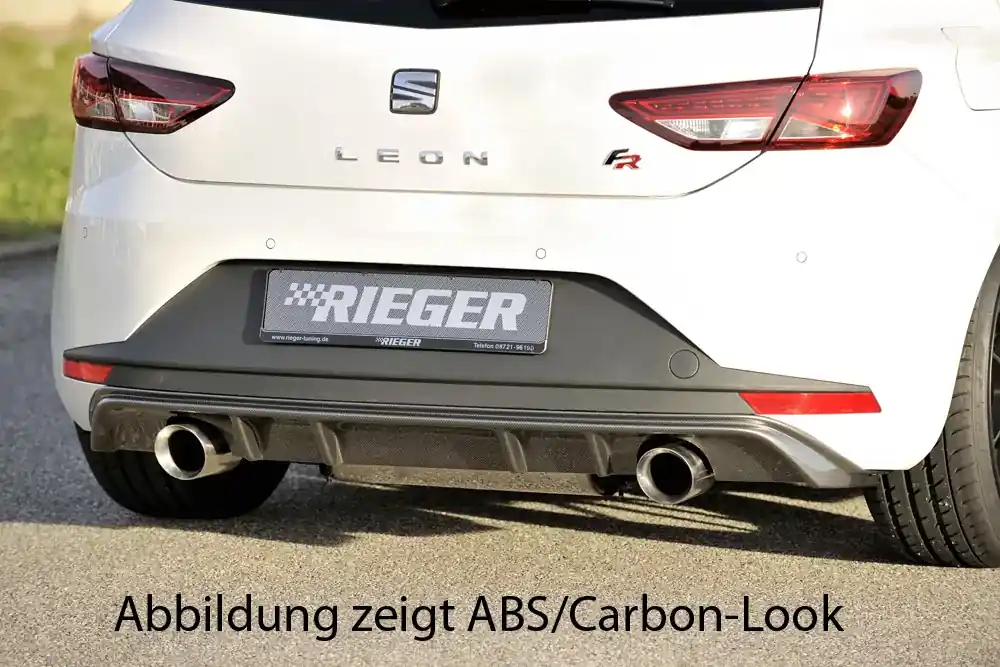 Billig Rieger Heckeinsatz passend für Seat Leon FR (5F) 3-türig (SC) 01.13–12.16