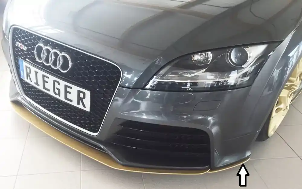 Neue Ware Rieger Spoilerschwert seitlich links passend für Audi TT RS (8J) Coupé ab 09/2009