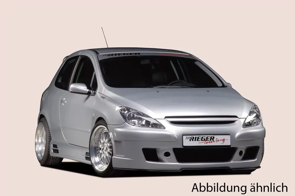 Kracherpreis Rieger Spoilerstoßstange passend für Peugeot 307 Cabrio CC 04.01-04.05