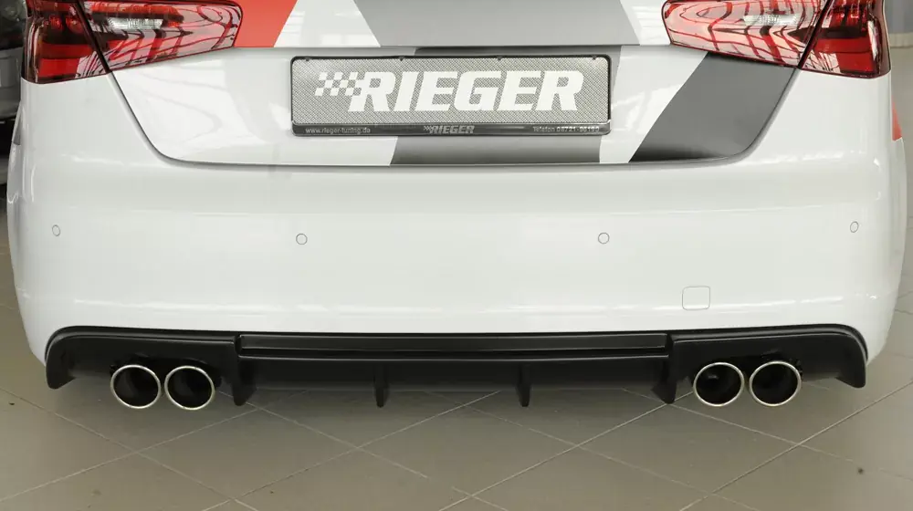 Rieger Heckeinsatz passend für Audi A3 S3 (8V) 3-türig Markenprodukt