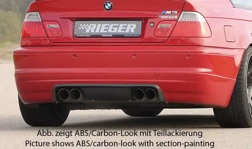 Rieger Heckschürzenansatz passend für BMW 3er E46 M3 Coupé Angebot