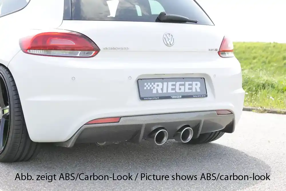 Echt Rieger Heckeinsatz passend für VW Scirocco R R-Line 11/09-04/14