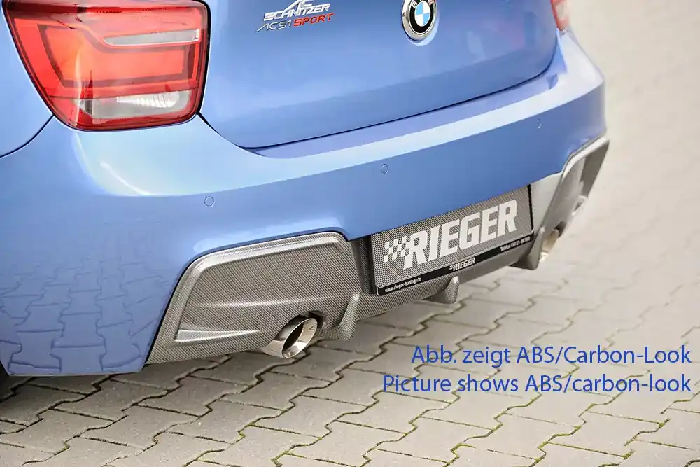 Rieger Heckeinsatz passend für BMW 1er F20 Limousine Sofort Bestellen