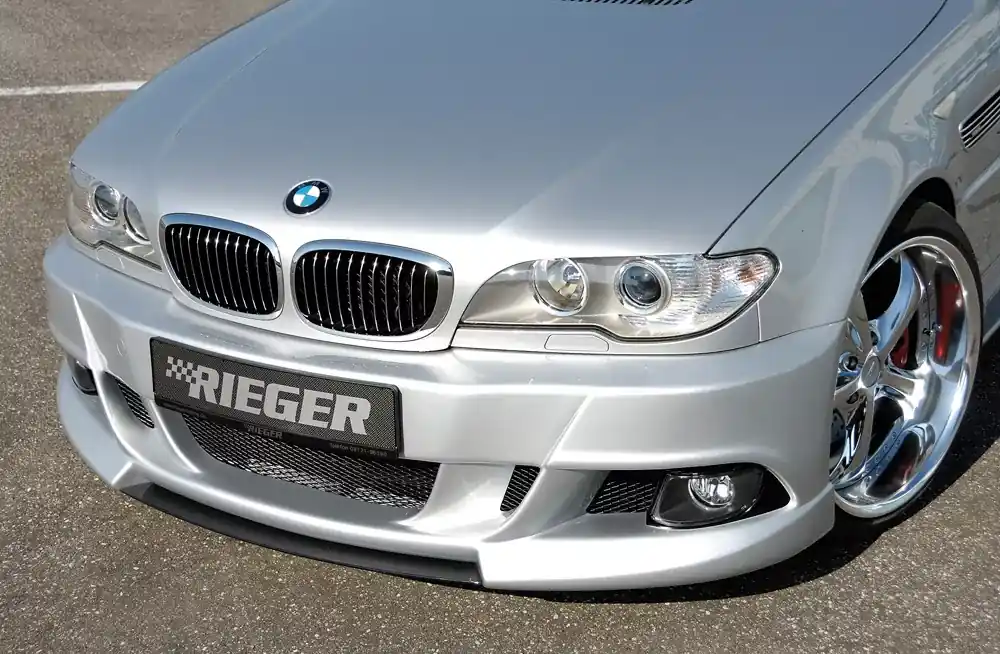 Wochenendangebot Rieger Spoilerstoßstange (V2) passend für BMW 3er E46 Lim. 02.98-12.01 (bis Facelift)