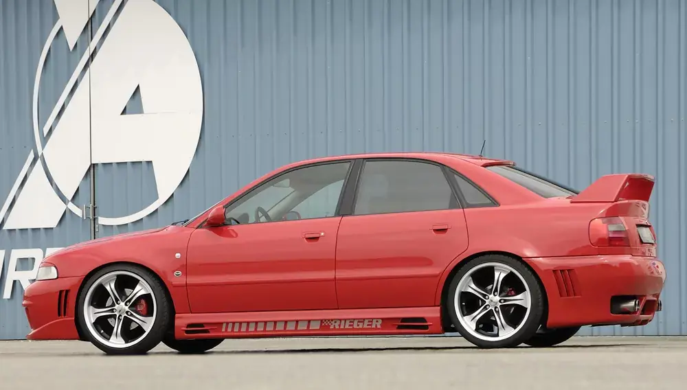 Zertifiziert Rieger Spoilerstoßstange RS-Four-Look passend für Audi A4 (B5) Lim. 11/94-98