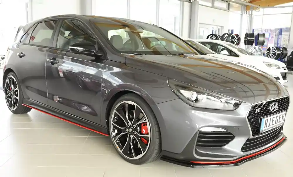 Billig Rieger Spoilerschwert passend für Hyundai i30 N-Performance (PDE) 5-türig Schrägheck 07/17–12/20