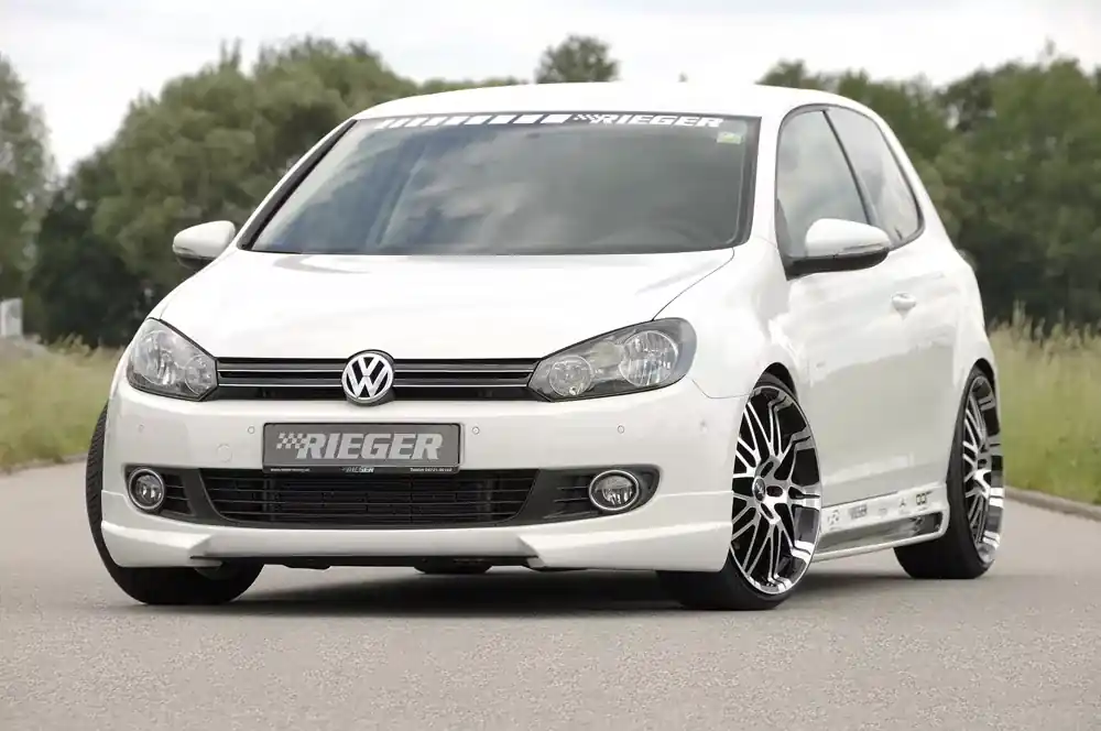 Markenprodukt Rieger Spoilerlippe passend für VW Golf 6 3-tür.