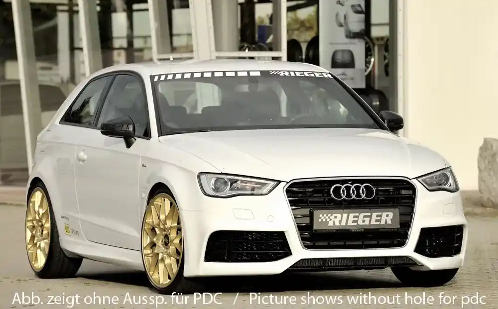 Rieger Spoilerstoßstange passend für Audi A3 S3 (8V) 5-tür. Sportback (8VA) 05/13–08/16 Must-Have