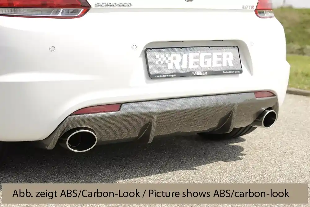 Rieger Heckeinsatz passend für VW Scirocco R (13) R-Line 11.09-04.14 Mega-Angebot