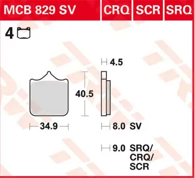 Scheibenbremsbeläge MCB829SV passend für BMW S 1000 RR, S1000 R, Triumph Speed Triple Sale