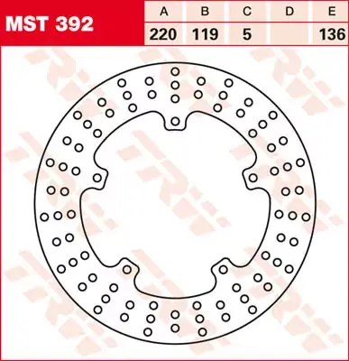 Mega-Angebot Bremsscheibe starr MST392 passend für BMW S 1000 RR