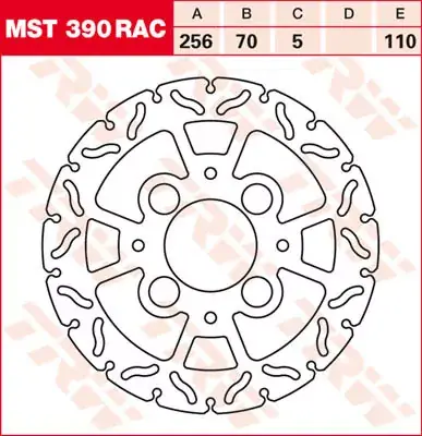 Billig TRW Bremsscheibe starr MST390RAC passend für Honda CB 1000 R