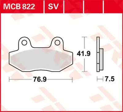 Scheibenbremsbeläge MCB822 passend für verschiedene Motorradmodelle Geprüft