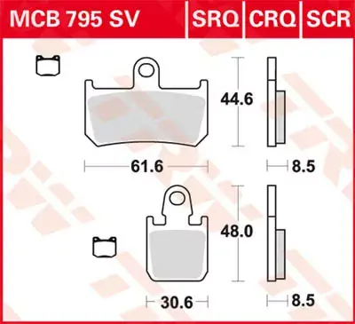 Scheibenbremsbeläge passend für Yamaha MT-01 1700 Expressversand