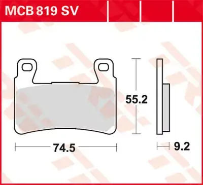 Scheibenbremsbeläge MCB819SV passend für Harley Davidson Preiswert