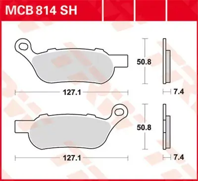 Top-Preis TRW Scheibenbremsbeläge MCB814SH passend für Harley Davidson