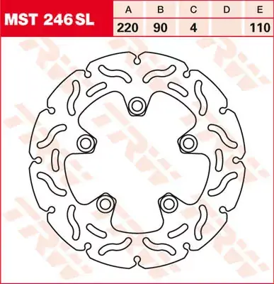 TRW Bremsscheibe starr MST246SL passend für Suzuki GSX-R und SV 650 Bestseller