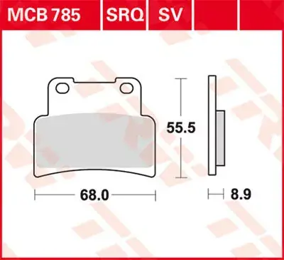 Saisonangebot TRW Scheibenbremsbeläge MCB785SV passend für Aprilia