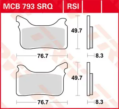 TRW Scheibenbremsbeläge MCB793SRQ passend für Aprilia, KTM, Husaberg Super-Preis