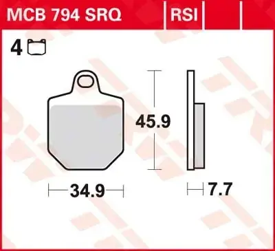 TRW Scheibenbremsbeläge MCB794SRQ passend für KTM und Husaberg Jetzt Kaufen