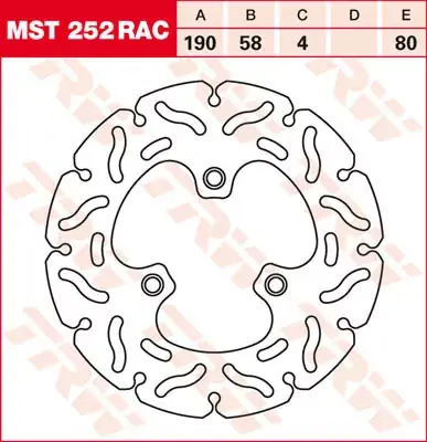 Bremsscheibe starr MST252RAC passend für Beta Ark, Eikon, Quadra, Tempo Angebot
