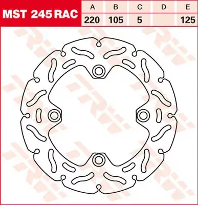 Highlight TRW Bremsscheibe starr MST245RAC passend für Triumph Modelle
