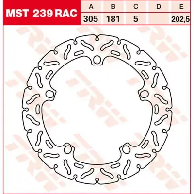 TRW Bremsscheibe starr MST239RAC Kracherpreis