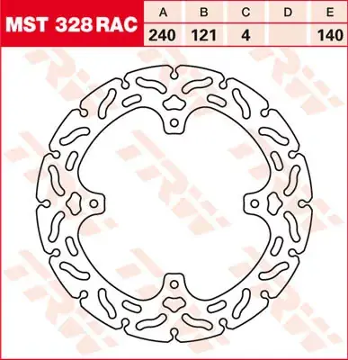 TRW Bremsscheibe starr MST328RAC passend für Honda CRF 250 Bestpreis