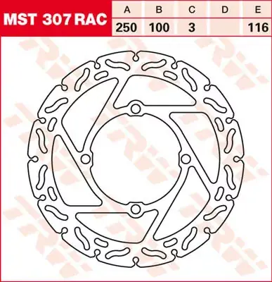 Preis Gesenkt TRW Bremsscheibe starr MST307RAC passend für Suzuki & Kawasaki