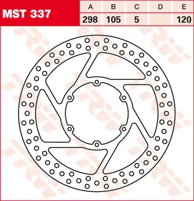 TRW Bremsscheibe starr MST337 passend für Aprilia, BMW Angebot