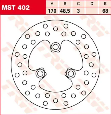 TRW Bremsscheibe starr MST402 passend für Kawasaki KFX 400 A KSF Letzte Chance