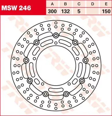 Nur Für Kurze Zeit TRW Bremsscheibe schwimmend passend für Yamaha FZ6 & XJ6
