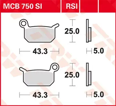 Preisknaller Scheibenbremsbeläge MCB750SI passend für Husqvarna & KTM