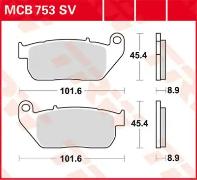 Neuheit Scheibenbremsbeläge MCB753SV passend für Harley Davidson