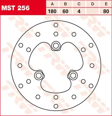 TRW Bremsscheibe starr MST256 passend für Kymco Mxer Neue Kollektion