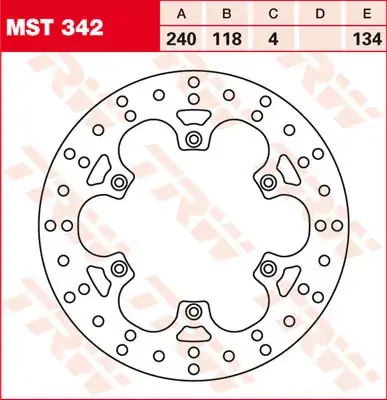 TRW Bremsscheibe starr MST342 passend für Suzuki RM 125 Online Kaufen