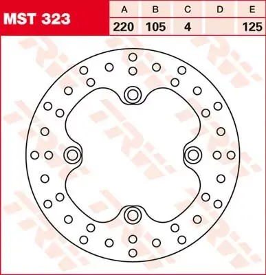 Bremsscheibe starr MST323 passend für Honda, Kawasaki und Suzuki Preiswert