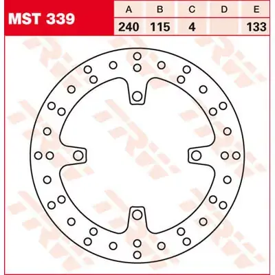 Bremsscheibe starr MST339 passend für Kawasaki & Suzuki Nur Für Kurze Zeit