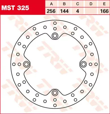 Begrenztes Angebot TRW Bremsscheibe starr MST325 passend für Honda Africa Twin & Varadero