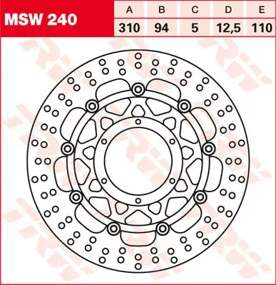 Bremsscheibe schwimmend MSW240 passend für Honda Modelle Online Kaufen