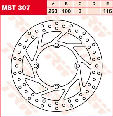 TRW Bremsscheibe starr MST307 passend für Suzuki und Kawasaki Nur Heute
