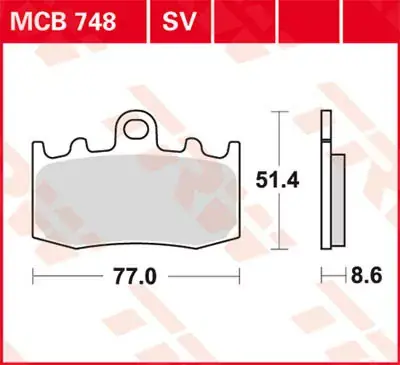 Nur Heute Scheibenbremsbeläge MCB748 passend für BMW Motorräder