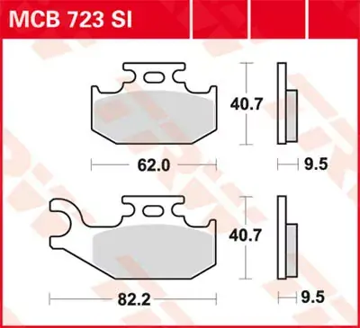 Scheibenbremsbeläge MCB723SI passend für Yamaha, Suzuki, Can-Am Sichere Zahlung