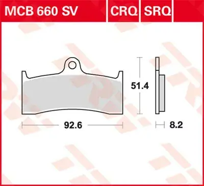Scheibenbremsbeläge MCB660CRQ passend für MV Agusta, Kawasaki, Buell Preis Gesenkt